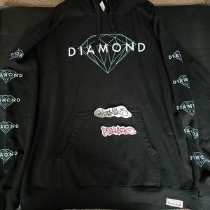 Diamond Supply Co. XL pullover hoodie Black New